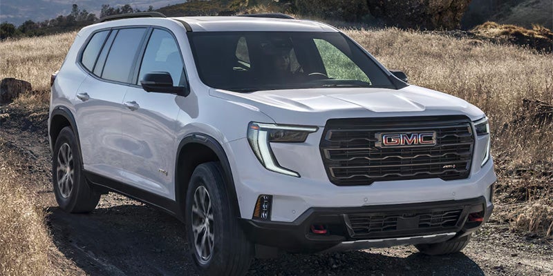 2026 GMC Acadia white outside view
