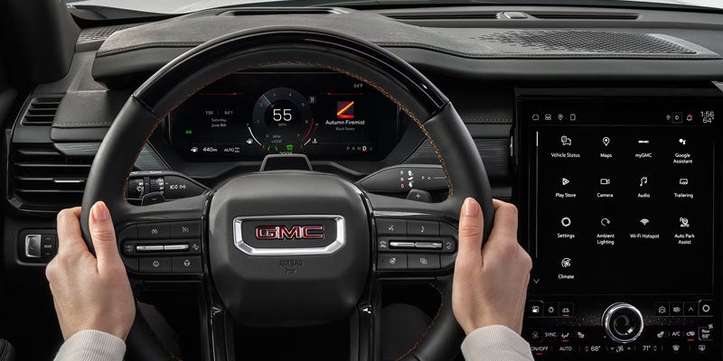 2026 GMC Acadia steering display