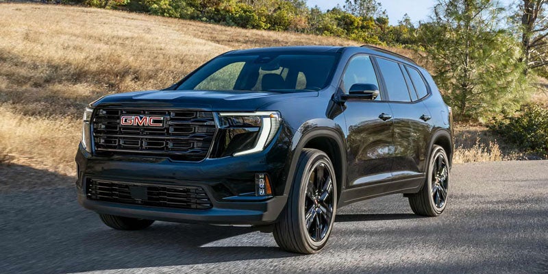 2026 GMC Acadia blue exterior front view