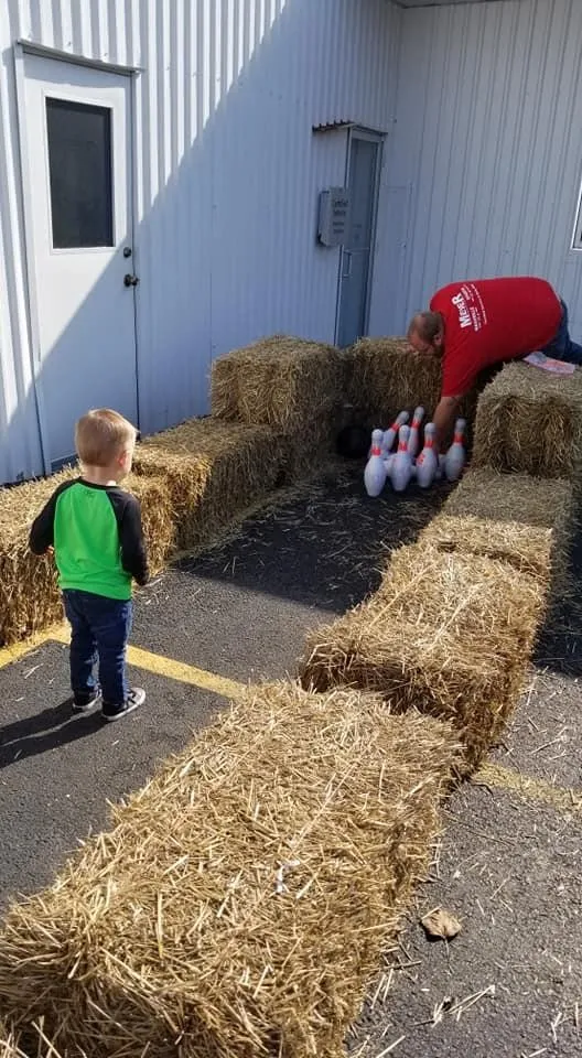 Child bowling